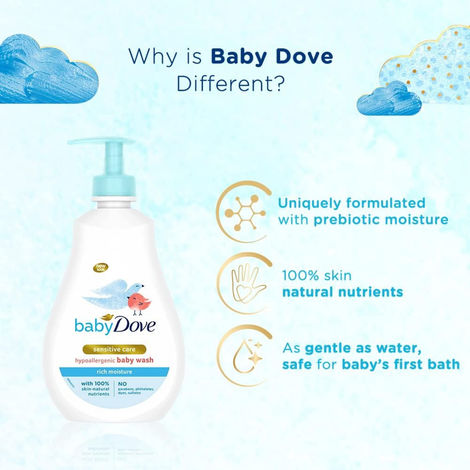 Baby Dove Rich Moisture Hypoallergenic Body Wash | Sensitive Care