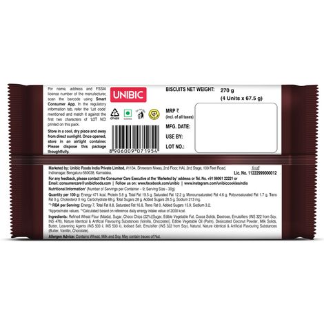 UNIBIC Choco Chip My Favourite Pack