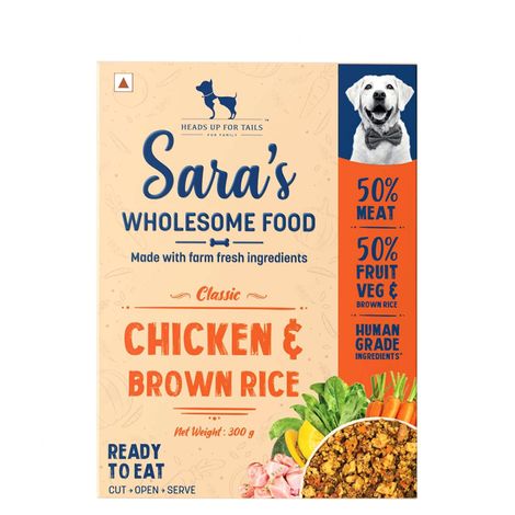 HUFT Sara's Wholesome Dog Food - Chicken & Brown Rice Packet