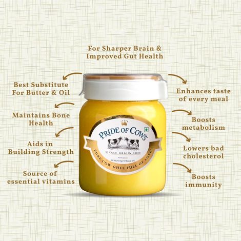 Pride Of Cows Pure Cow Ghee - Single Origin Jar