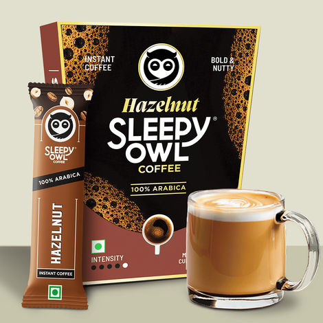 Sleepy Owl Hazelnut 100% Arabica Instant Coffee