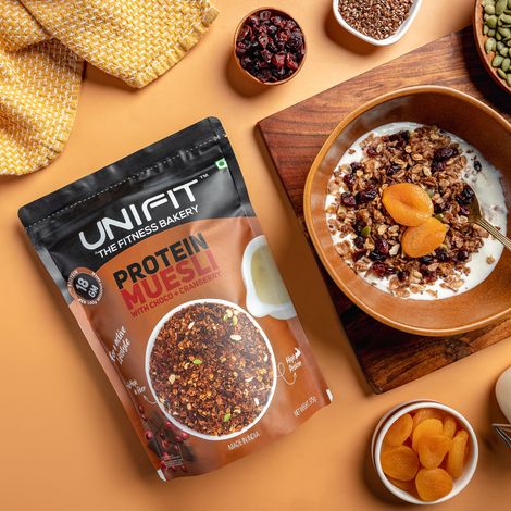 Unifit Protein Muesli | High Protein and Fiber | Crunchy and Nutritious