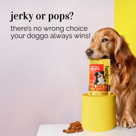 Henlo Chicken Jerky Treat |Dog Treats |Treats |Crunchy | Chewy treat |Crispy treats | Protein