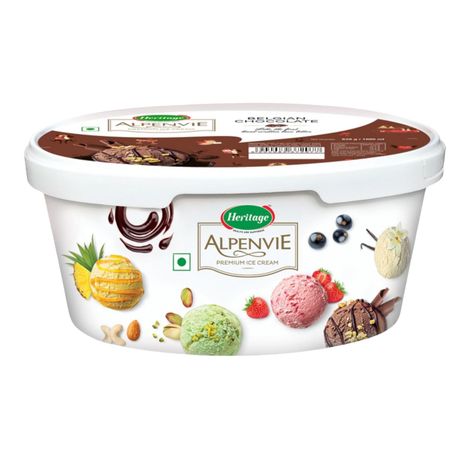 Heritage Alpenvie Belgian Chocolate Ice Cream Tub