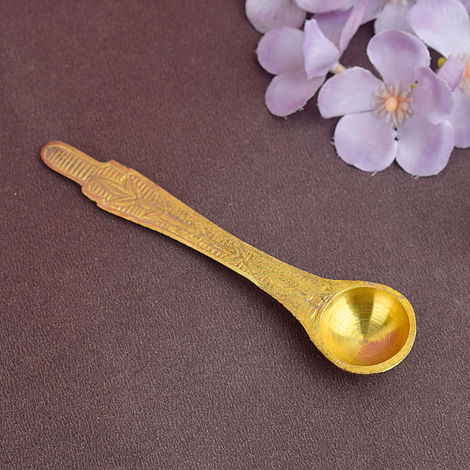 Brass Puja Spoon | Satvik