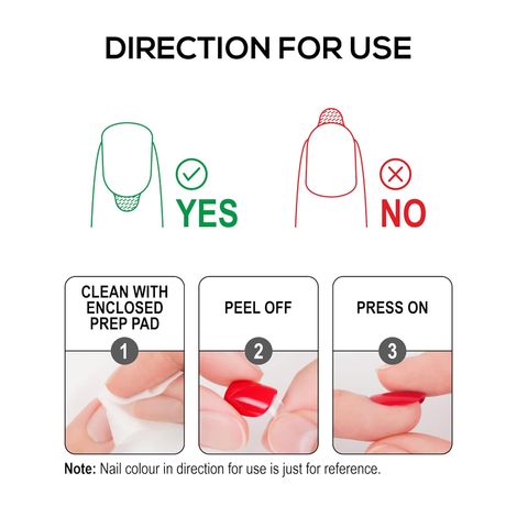 Renee Stick On Nails Bn 03| 24 Reusable Artificial Fake Nail Set