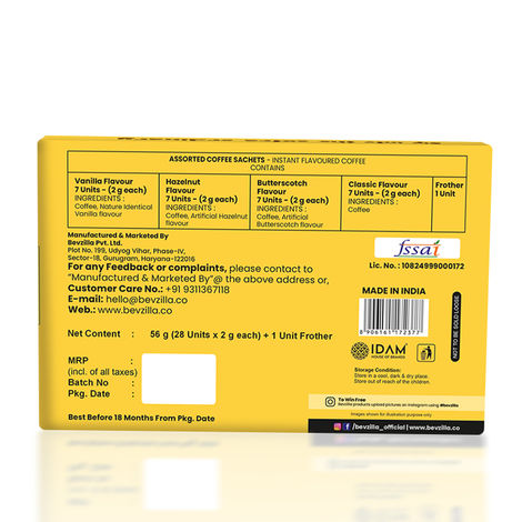 Bevzilla Cafe Coffee kit with Frother