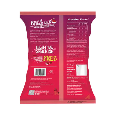 Taali Protein Puffs - Smoky Barbeque Snack, Roasted, Corn & Jowar Puff, No Palm Oil, No Maida