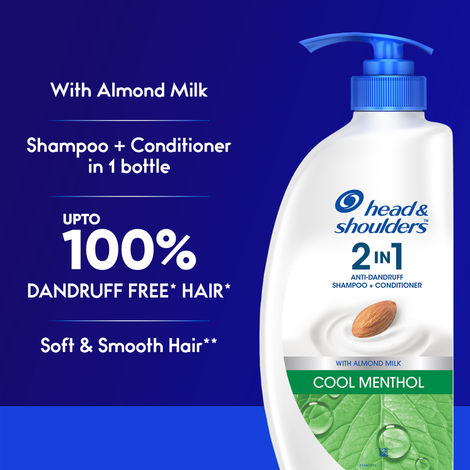 Head & Shoulders 2-In-1 Cool Menthol Anti Dandruff Shampoo + Conditioner For Women & Men