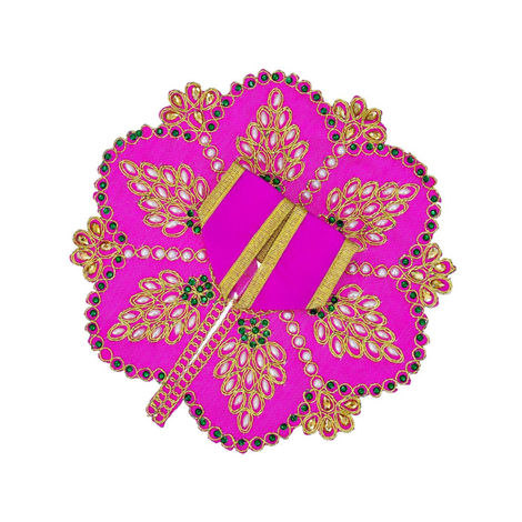 Floral Decorative Ladoo Gopal Dress for Idol (Size 1) Krishna Costume | Krishna Janmastami Special (Ecraftindia)