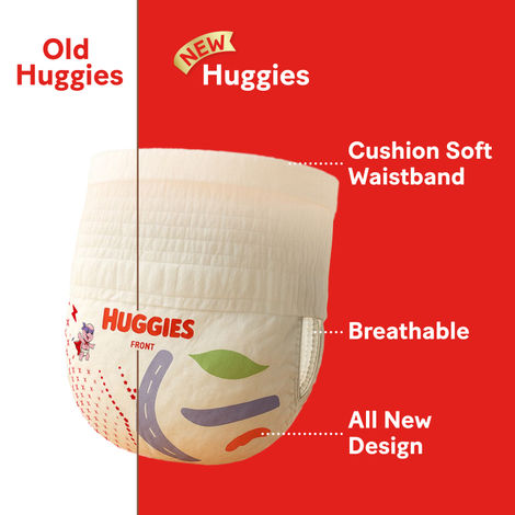 Huggies Complete Comfort Wonder Baby Diapers | Pant Style | L | 64 pcs