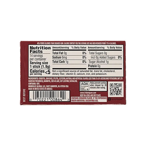 Trident Cinnamon Sugar Free Gum