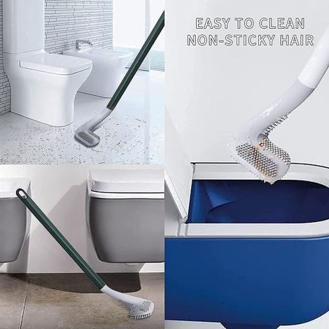 Buy Perpetual Golf Shape Toilet Brush Set | Wall-Mounted Silicone Brush ...