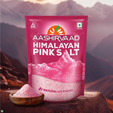 Aashirvaad Himalayan Pink Salt (Sendha Namak/Rock Salt)