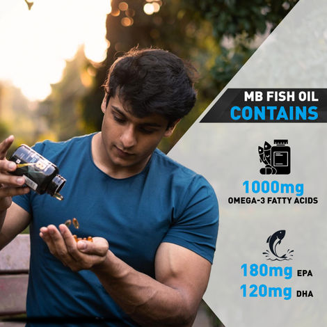 MuscleBlaze Omega 3 Fish Oil Gold Combo