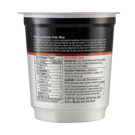 Epigamia Lactose Free Curd