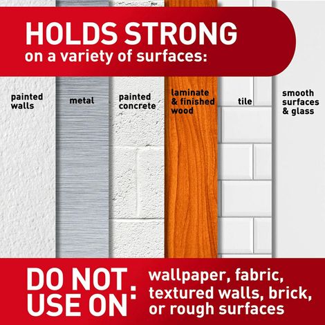 Command Large Picture Hanging Strips| 4 pairs (Wall Hooks for up to 7 kg Photo Frames)