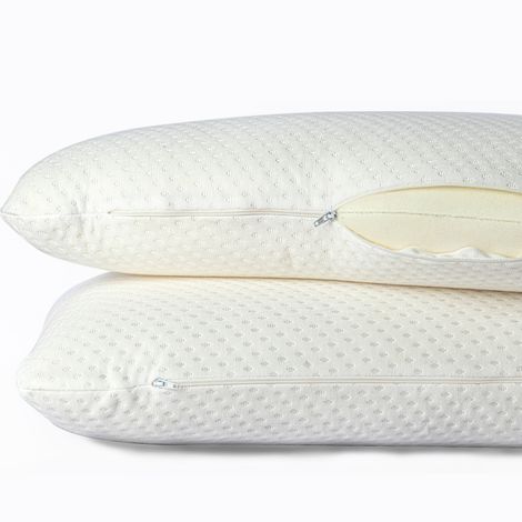 Wakefit Super Soft Foam Pillow | Regular Size | 21.5 x 13.75 x 5 inches | White | Pack of 2
