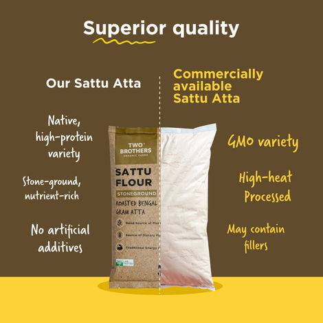 Two Brothers Sattu Atta Gluten Free, Non-Gmo, Stoneground