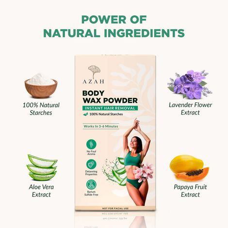 Azah Body & Bikini Hair Removal Wax Powder