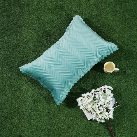 Hosta Homes Velvet Fabric Laser Cut Sky Pillow Cover Pack of 1