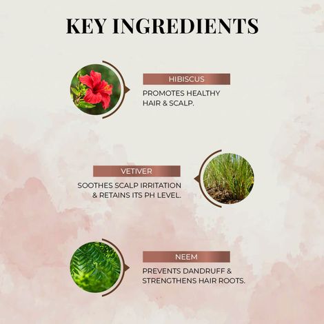 Just Herbs Anti-Dandruff Shampoo With Hibiscus And Vetiver For Men And Women