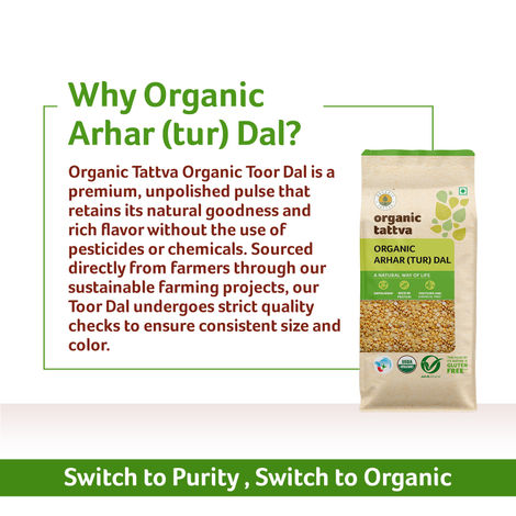 Organic Tattva Arhar Tur Dal