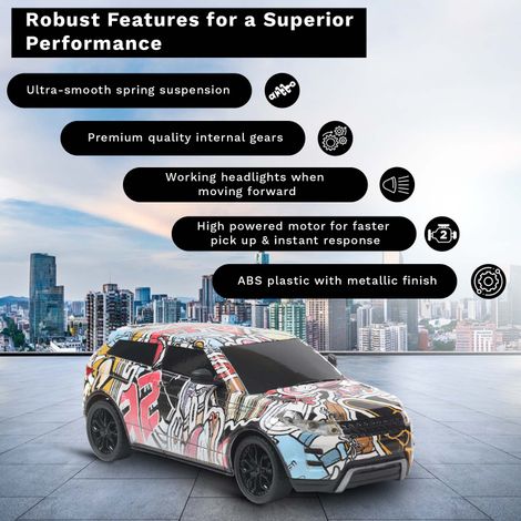 Frendo 1:24 Hi Speed Remote Control Car - Rov Grafitti - Multicolour