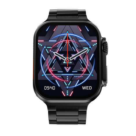 Fire-Boltt DAPPER | 2.1" AMOLED Display | BT Calling - Black (Chain Strap)