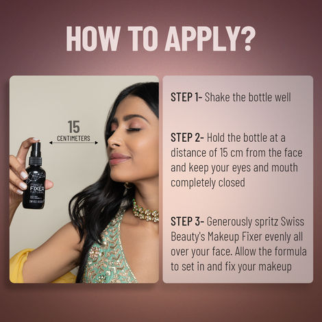 Swiss Beauty Long Lasting Professional Makeup Fixer Setting Spray With Vitamin E & Aloe Vera