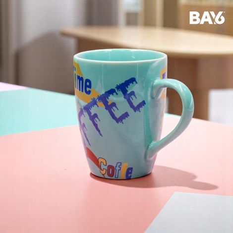 BAY6 Stoneware Floral Milk & Coffee Mug - 320 ML