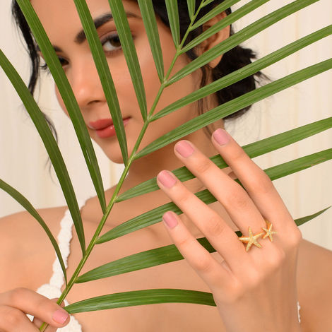 Voylla Hawaii Starfish Open Finger Ring