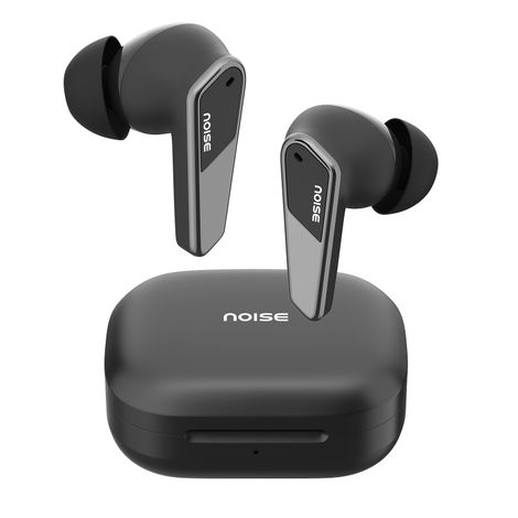Noise N1 Pro TWS Earbuds with Metallic Finish, ANC(Upto 30Db), 60H of Playtime, Dual Pairing, Instacharge(10 Min), BT V5.3 - Chrome Black