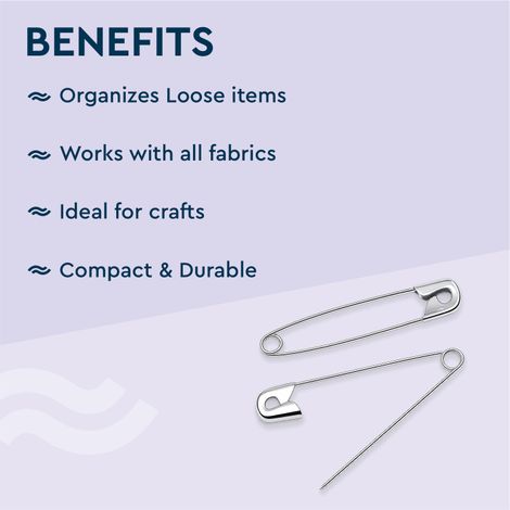 GUBB Safety Pin - Size 2 | Pack Of 24
