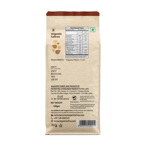 Organic Tattva Maize Flour | Makka Atta