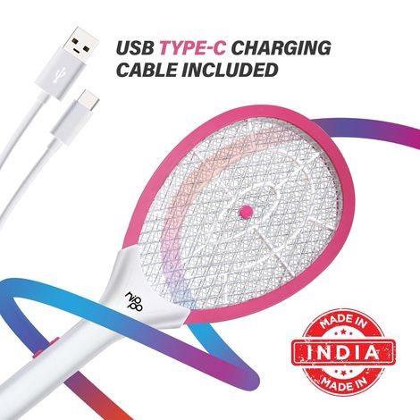 Nippo Terminator Mini Rechargeable Mosquito Bat | Fast Charging