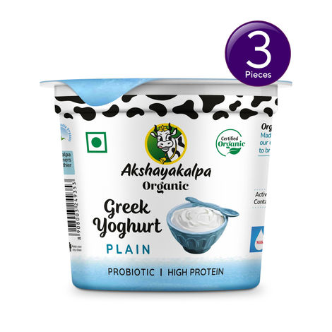 Akshayakalpa Organic Greek Yogurt - Natural Combo  
