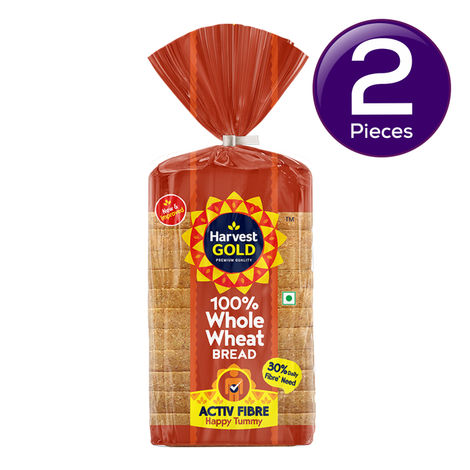 Harvest Gold - 100% Whole Wheat Bread (Zero Maida) Combo