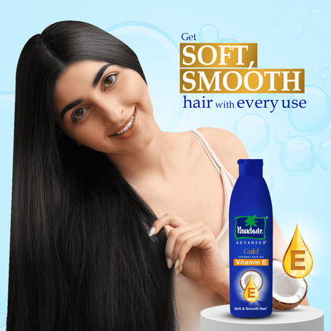 Parachute Advansed Gold Vitamin E Coconut Hair Oil| Long & Soft Hair| No Paraben & Silicones