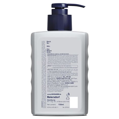 Nivea Men All In One Face Wash Pump