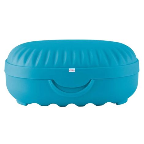 Kuber Industries Soap Holder | Portable Self-Draining Soap Stand | Sky Blue