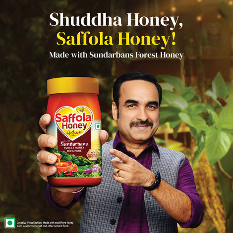 Saffola Honey Active, Made With Sundarban Forest Honey, 100% Pure Honey