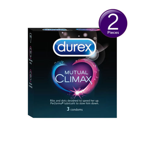 Durex Mutual Climax Condom - Long-Last Dotted Condoms Combo 