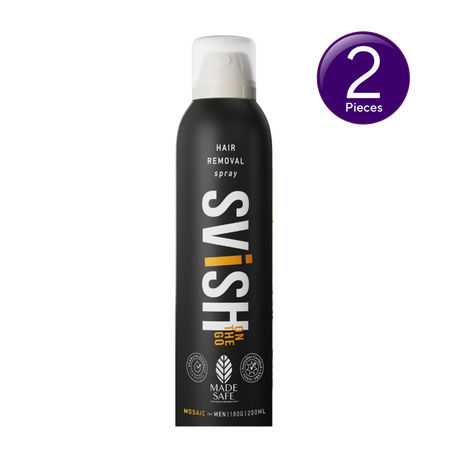 SVISH ON-THE-GO Hair Removal Spray For Men Made Safe Certified Combo