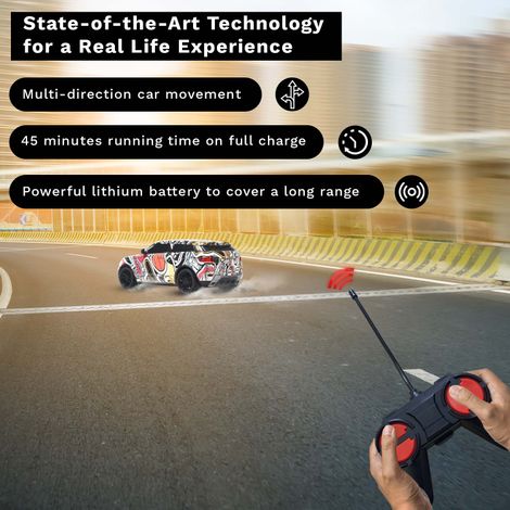 Frendo 1:24 Hi Speed Remote Control Car - Rov Grafitti - Multicolour