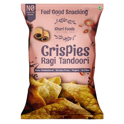 Khari Foods Tandoori Ragi Crispies Chips - No Palm Oil