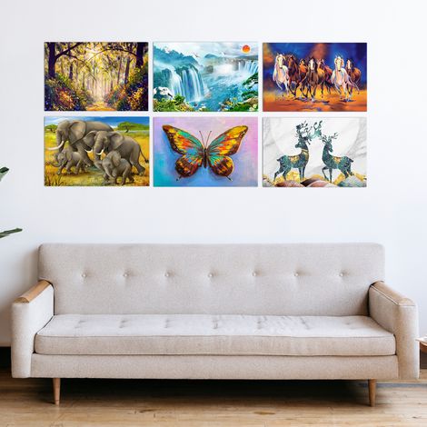 Paper Plane Design Vaastu Wall Poster | Set Of 6 | Size 12 x 18 Inch | D21