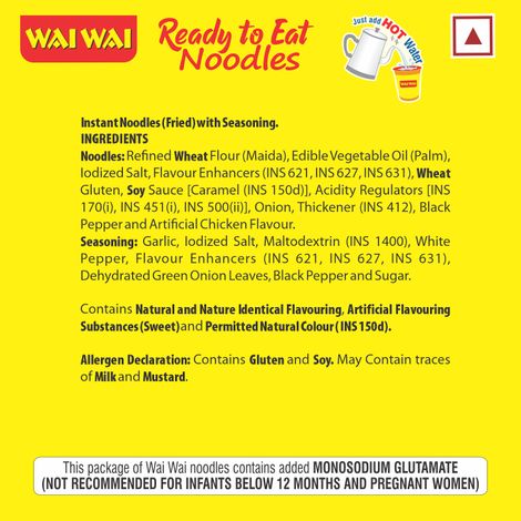 Wai Wai Xpress Ready To Eat Cup Noodles Chicken