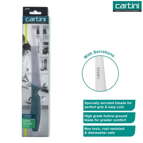 Godrej Cartini Super Slicing Knife - Teal