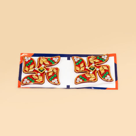 Pearls Swastik Sticker | Diacraft